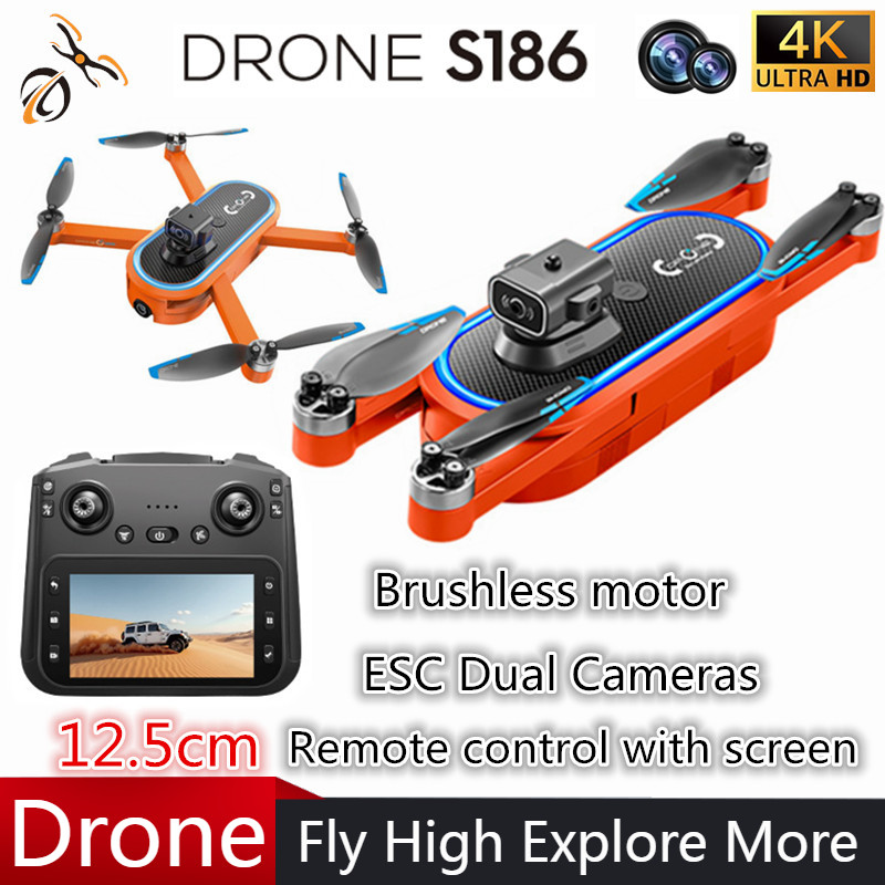 2025 S186 Drone Professional 4 - Drone Gimbal 2 Axis ulasan dan harga